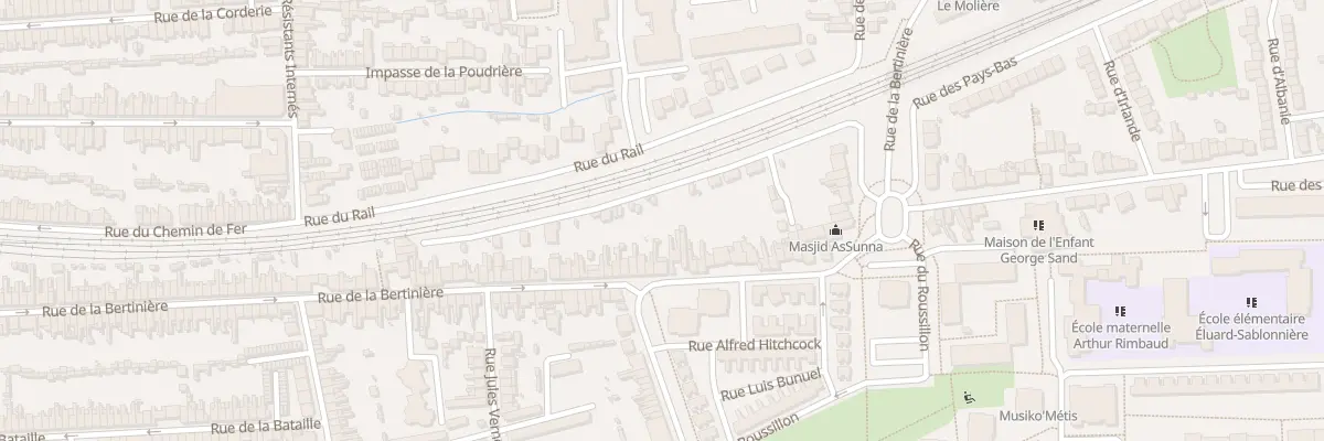 Plan du 189 Rue de la Bertiniere au Mans
