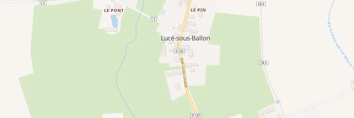 Plan du 21 Rue Louis-louazé à Lucé-sous-Ballon