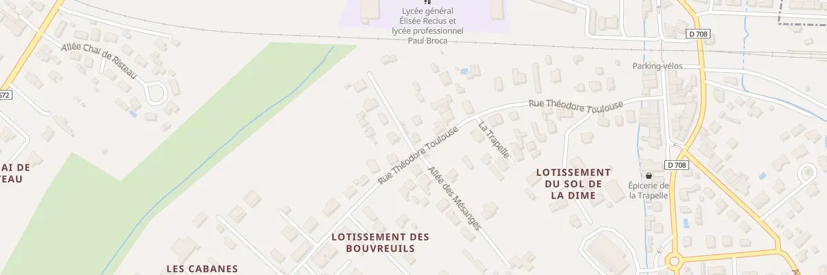 Plan du 29 Rue Théodore Toulouse à Pineuilh
