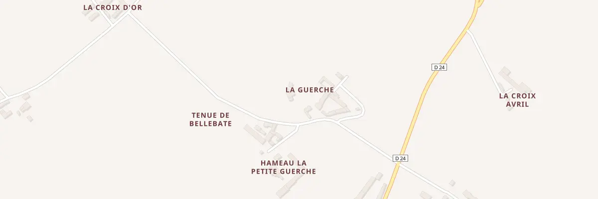 Plan du 4 La Guerche à Dercé