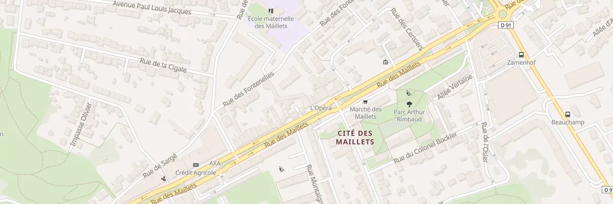 Plan du 197 Rue des Maillets au Mans