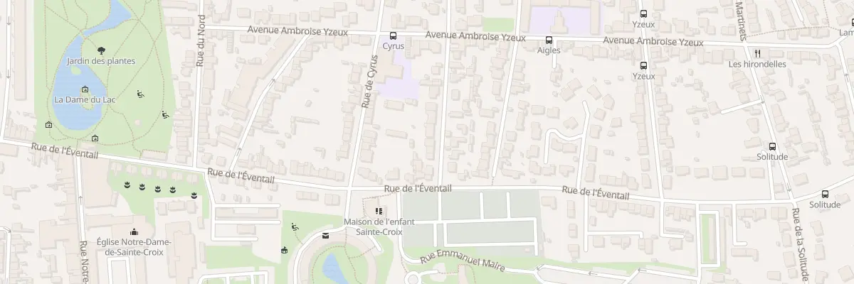 Plan du 12 Rue Edouard Gueranger au Mans