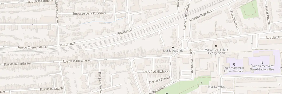 Plan du 193 Rue de la Bertinière au Mans