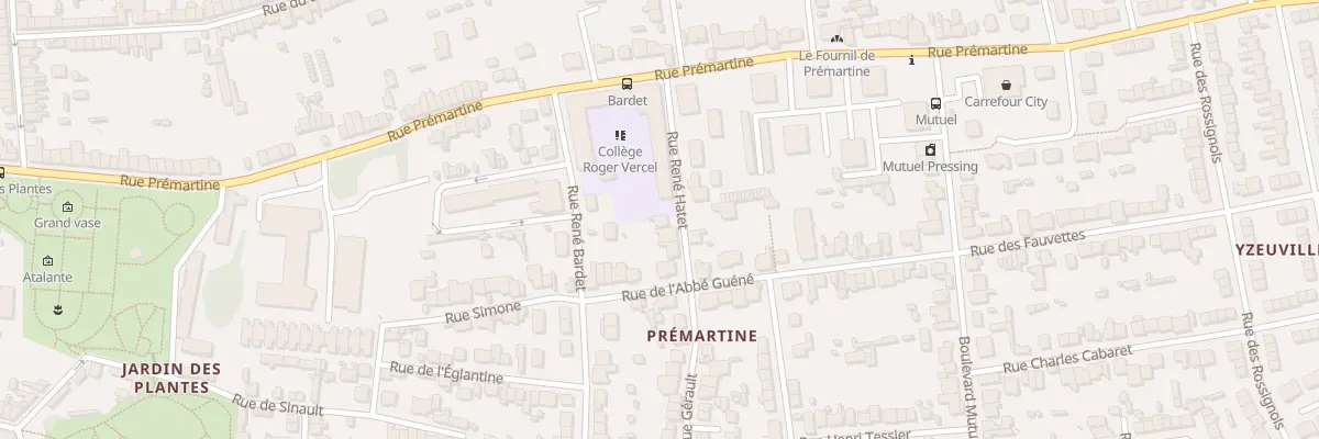 Plan du 6 Rue René Hatet au Mans