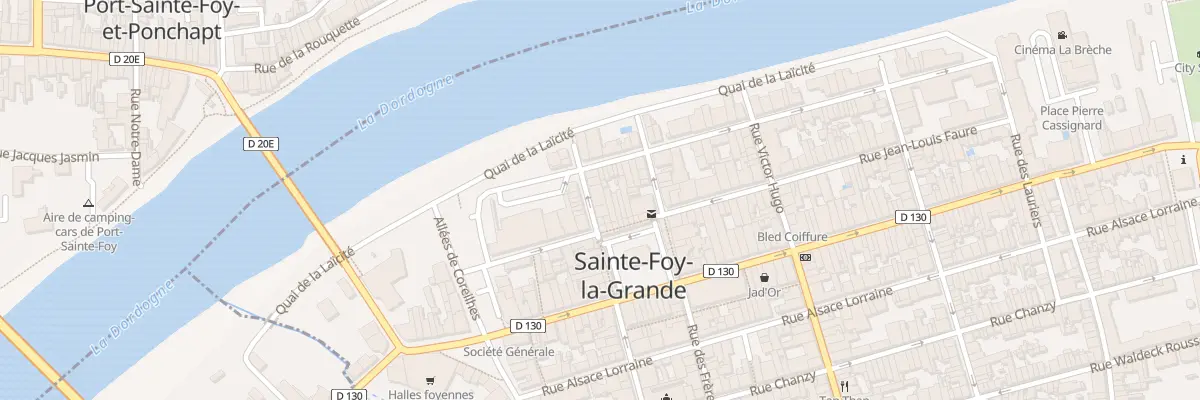 Plan du 8 Rue Louis Pasteur à Sainte-Foy-la-Grande