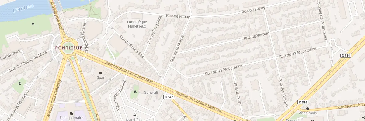 Plan du 2B Rue de Verdun au Mans