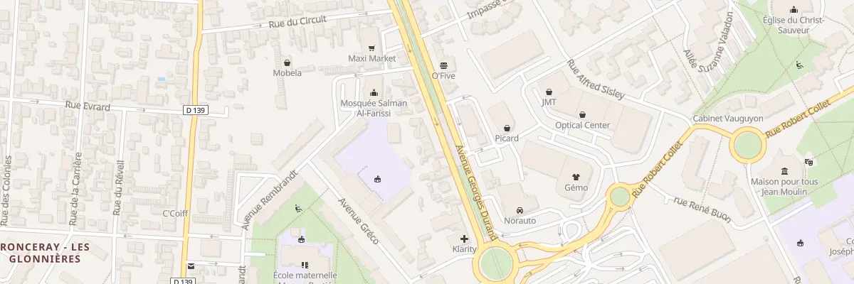 Plan du 208 Av Georges Durand au Mans