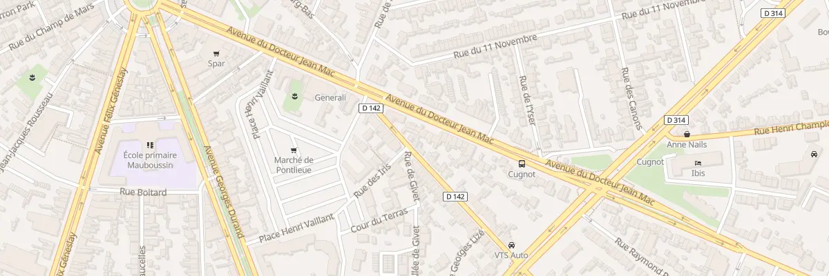 Plan du 11 Rue de Ruaudin au Mans
