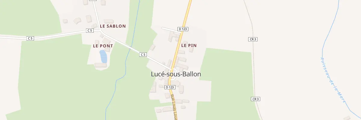Plan du 4 Rue Louis-louazé à Lucé-sous-Ballon