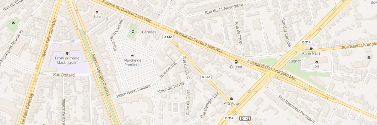 Plan du 22 Rue de Ruaudin au Mans