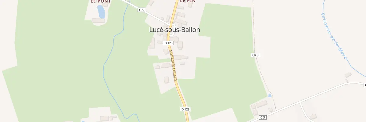 Plan du 14 Rue Louis-louazé à Lucé-sous-Ballon