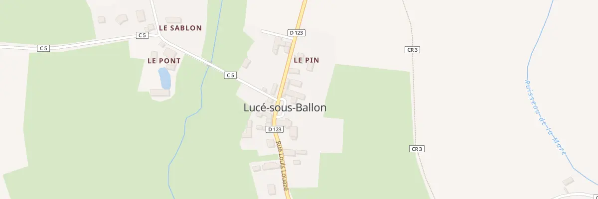 Plan du 10 Rue Louis-louazé à Lucé-sous-Ballon