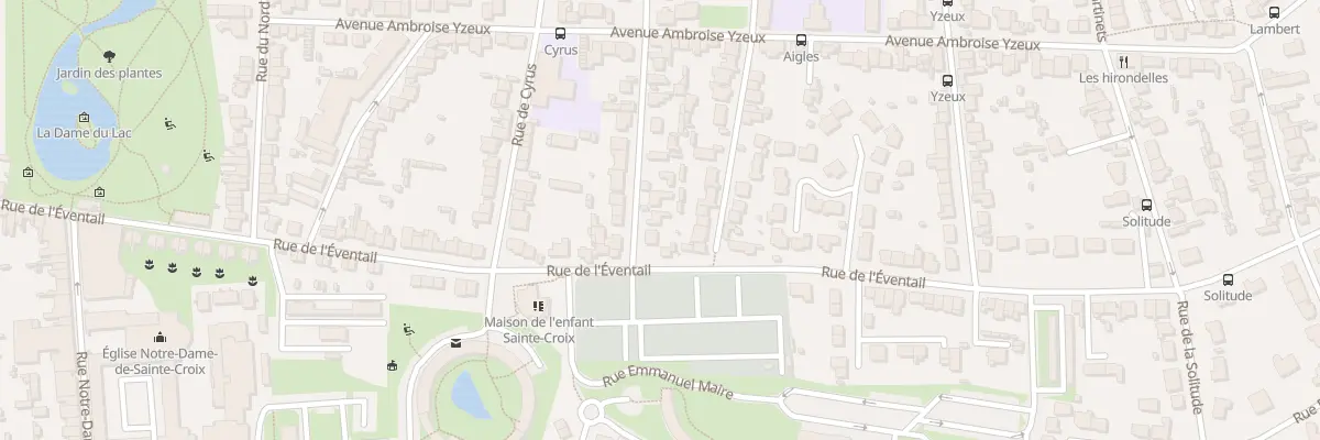 Plan du 19 Rue Edouard Guéranger au Mans