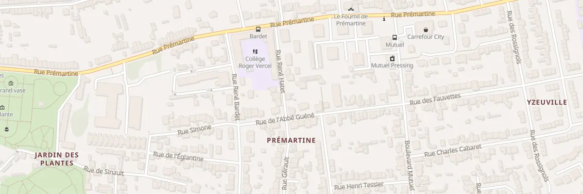 Plan du 15 Rue Rene Hatet au Mans