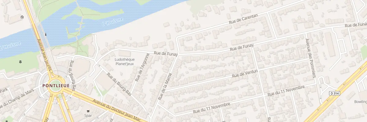 Plan du 60 Rue de Funay au Mans