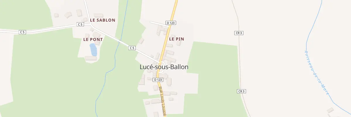 Plan du 8 Rue Louis-louazé à Lucé-sous-Ballon