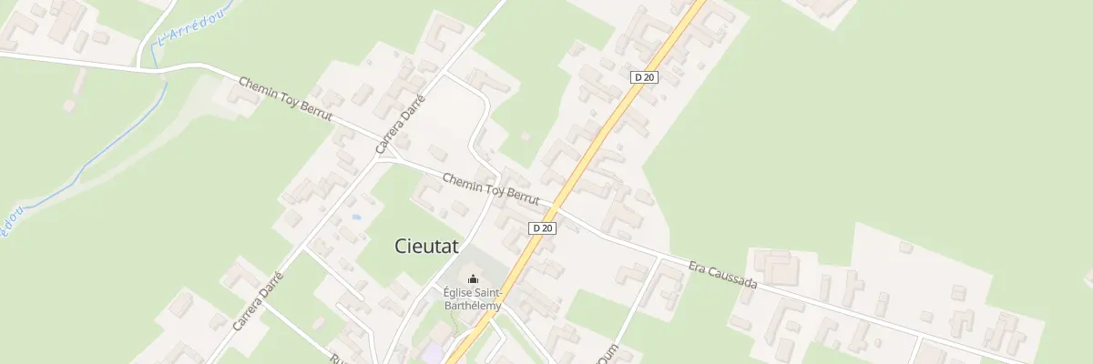 Plan du 9 Rue Marque Debat à Cieutat