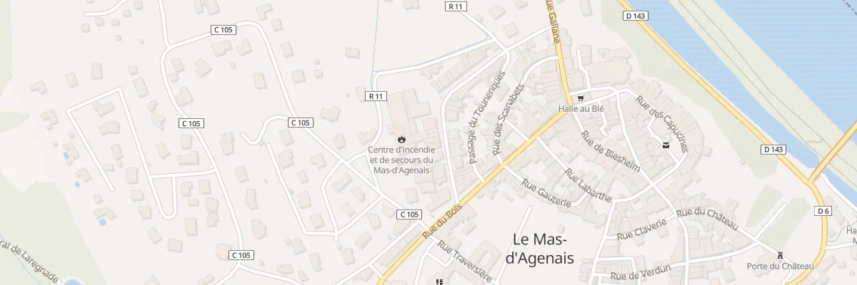 Plan du 17 Rue du Cours Nouveau au Mas-d’Agenais