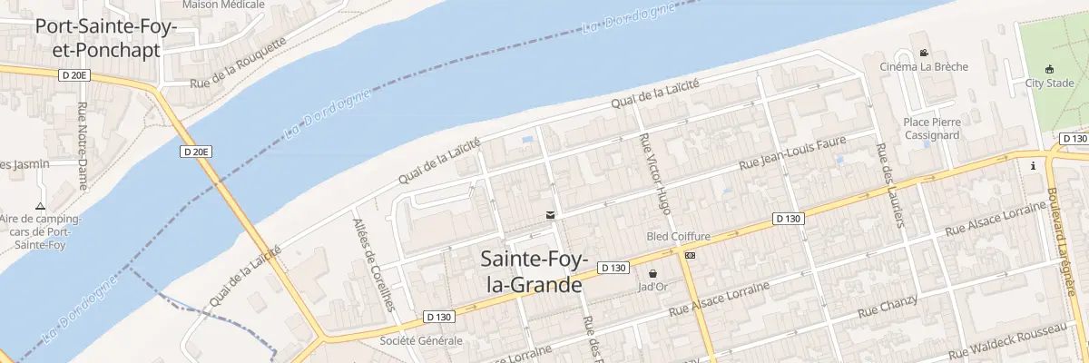 Plan du 7 Rue des Frères Reclus à Sainte-Foy-la-Grande