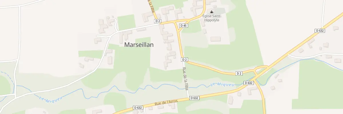 Plan du 3 Rue de la Fête à Marseillan