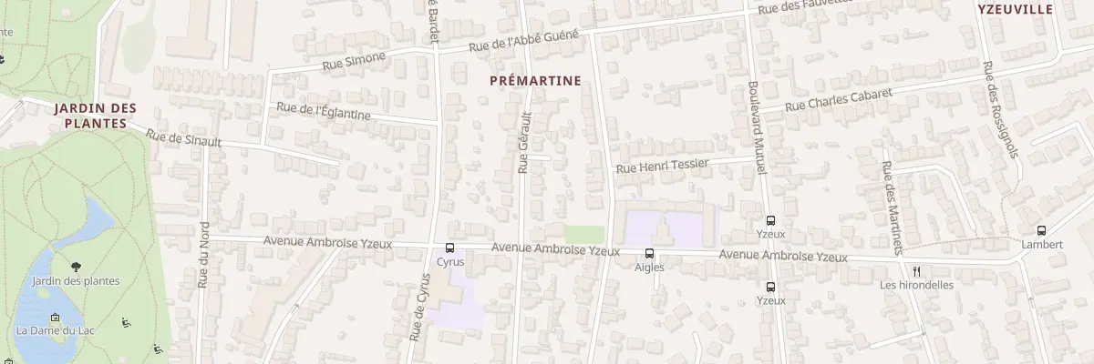 Plan du 14 Rue Gerault au Mans
