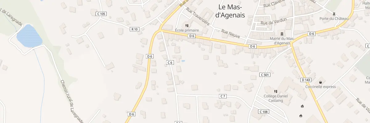 Plan du 7 Che de Moncassin au Mas-d’Agenais