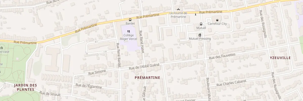 Plan du 13 Rue René Hatet au Mans