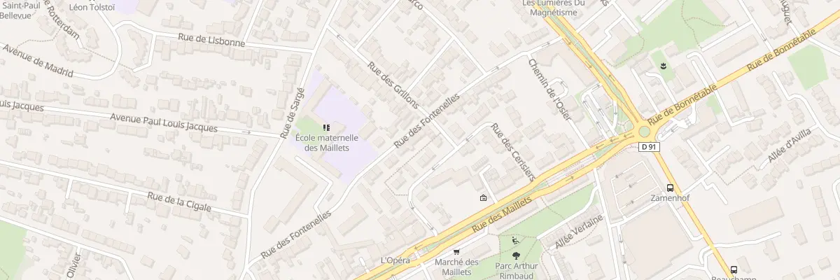 Plan du 66 Rue des Fontenelles au Mans