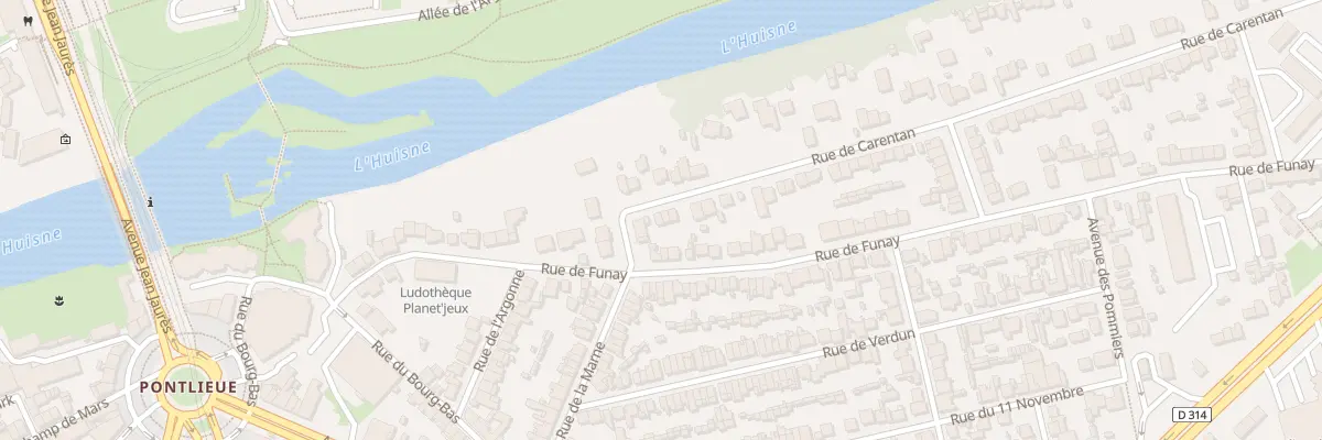 Plan du 6 Rue de Carentan au Mans
