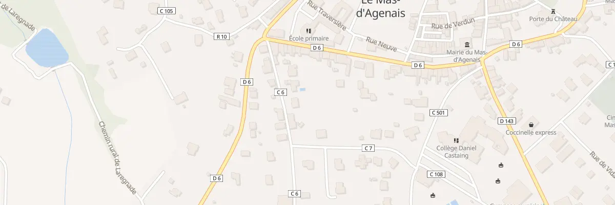 Plan du Bourg au Mas-d’Agenais