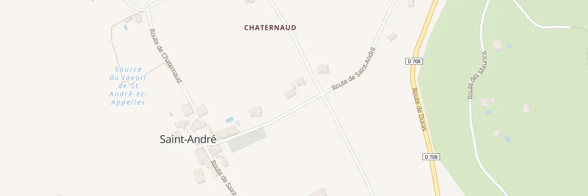 Plan du Bourg à Saint-André-et-Appelles