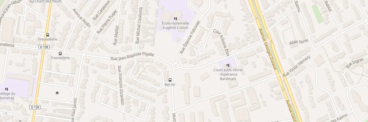 Plan du 26 Rue de Bel Air au Mans