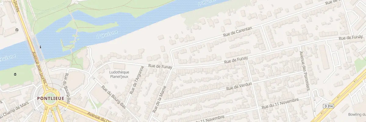 Plan du 43 Rue de Funay au Mans