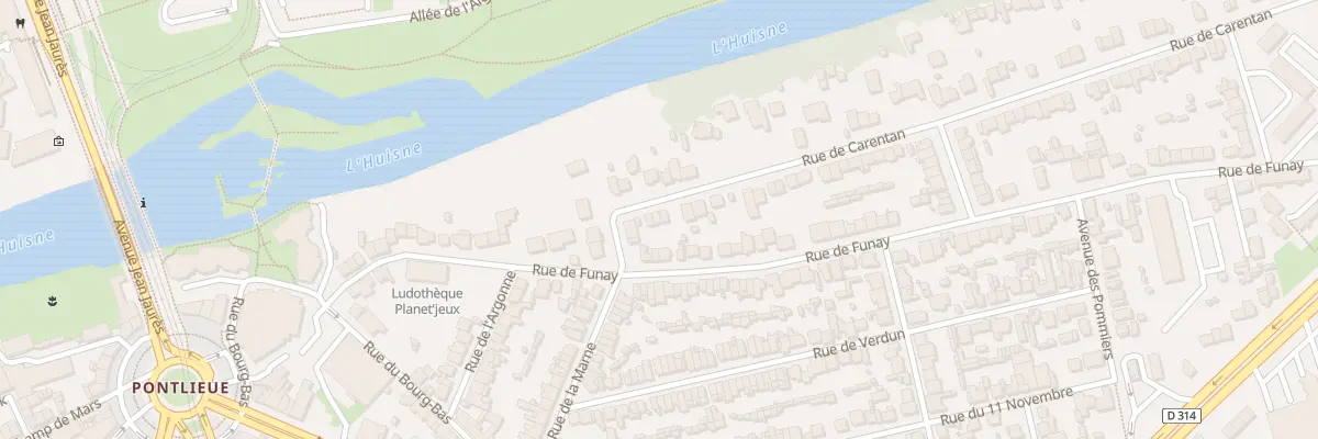 Plan du 8 Rue de Carentan au Mans