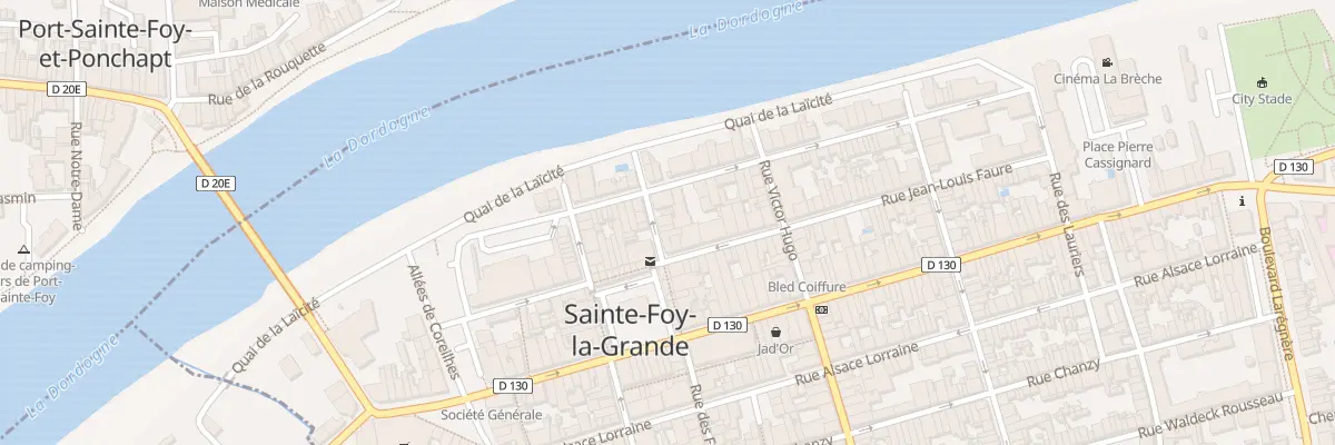 Plan du 8 Rue des Frères Reclus à Sainte-Foy-la-Grande