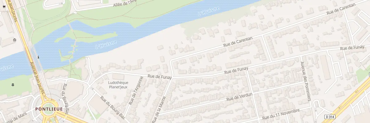 Plan du 10 Rue de Carentan au Mans