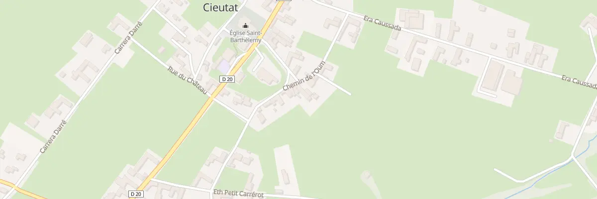 Plan du 15 Che de l’Oum à Cieutat