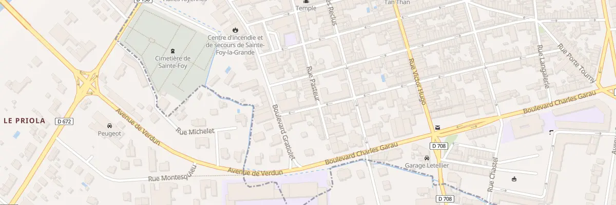 Plan du 6 Rue du Quatre Septembre à Sainte-Foy-la-Grande