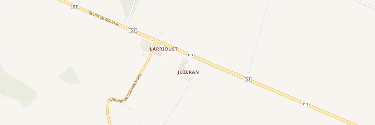 Plan du 232 Rte de Mirande à Monlezun