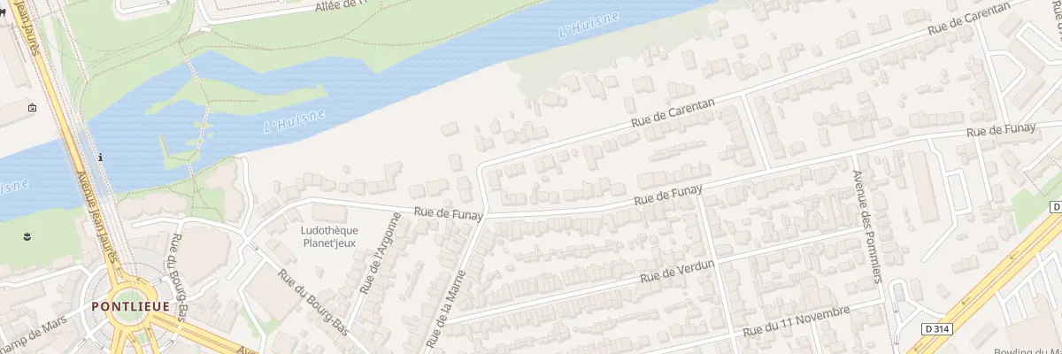 Plan du 73 Rue de Funay au Mans