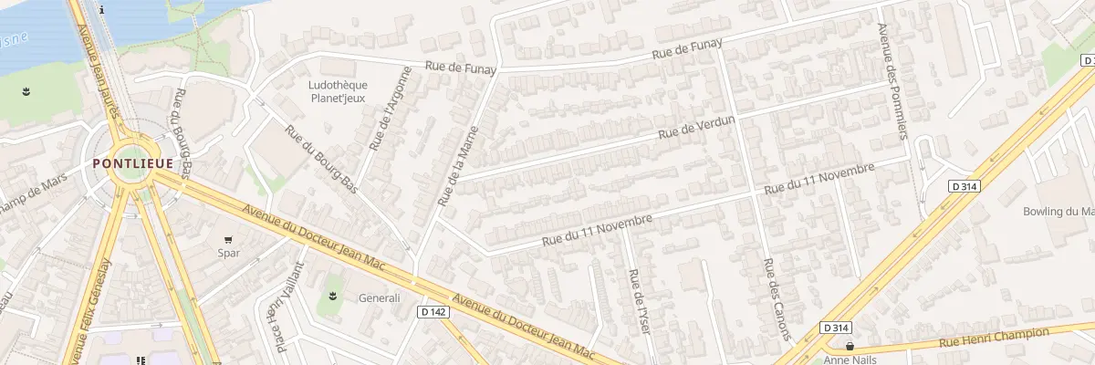 Plan du 22 Rue de Verdun au Mans