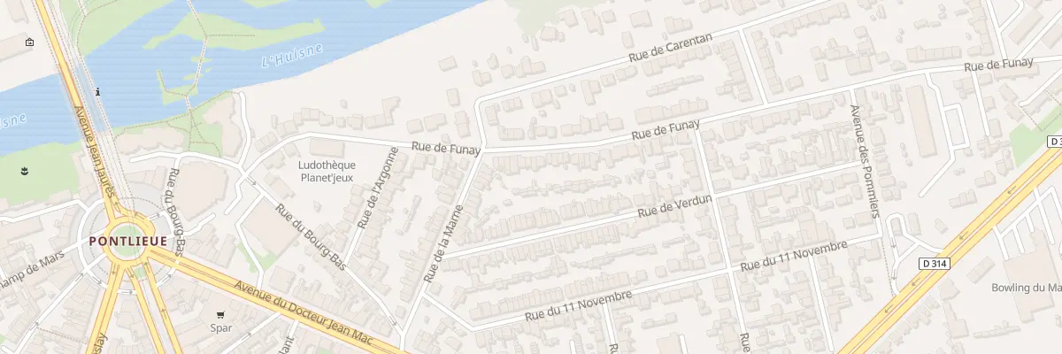 Plan du 70 Rue de Funay au Mans