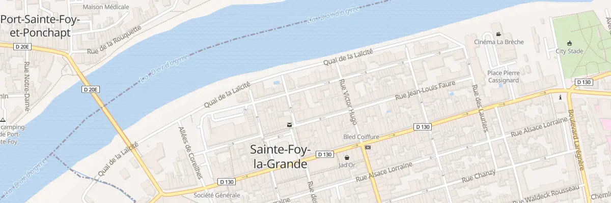 Plan du 21 Rue Denfert Rochereau à Sainte-Foy-la-Grande