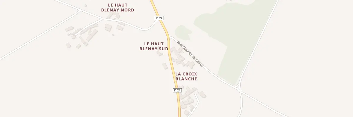 Plan du 1 La Croix Blanche à Dercé