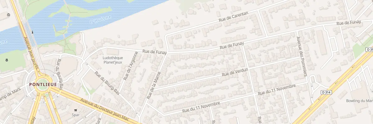 Plan du 72 Rue de Funay au Mans
