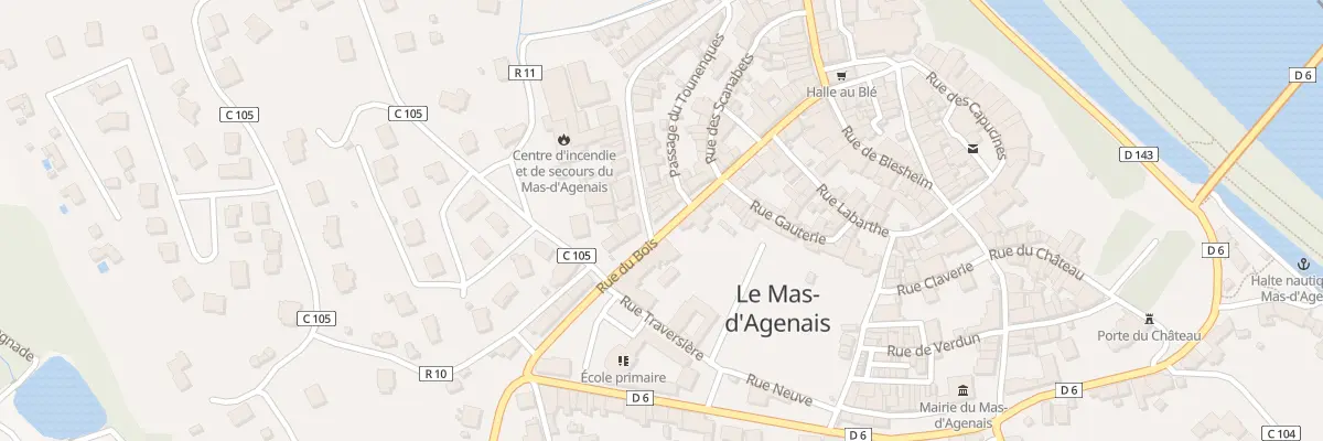 Plan du 36 Rue du Bois au Mas-d’Agenais