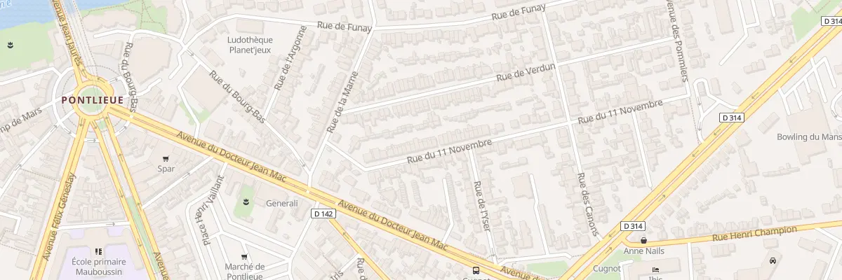 Plan du 35 Rue du 11 Novembre au Mans