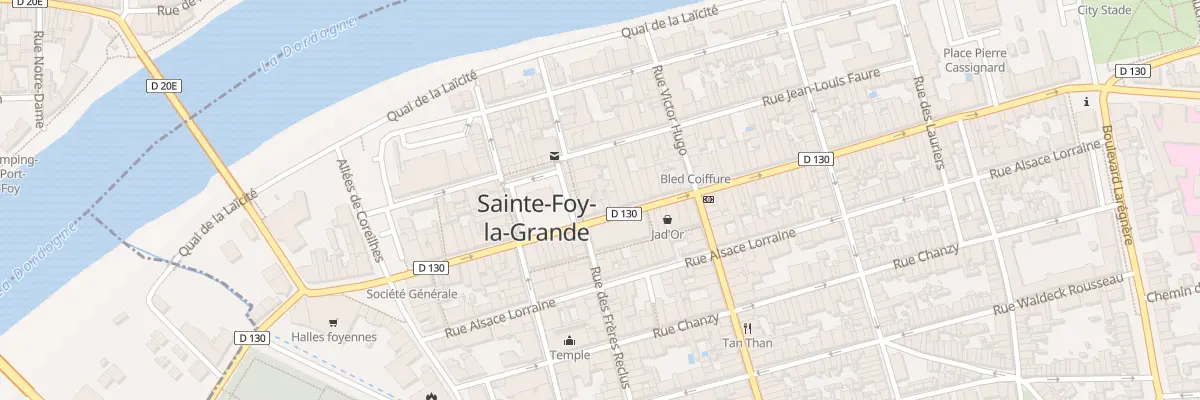 Plan du 24 Rue des Frères Reclus à Sainte-Foy-la-Grande