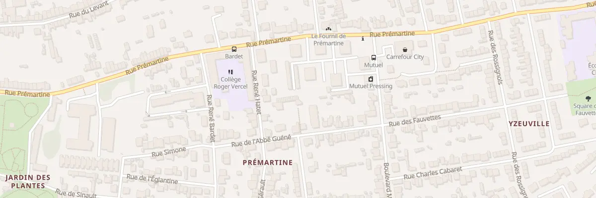 Plan du 5 Rue René Hatet au Mans