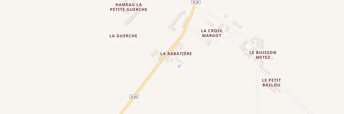Plan du 5 La Rabatière à Dercé
